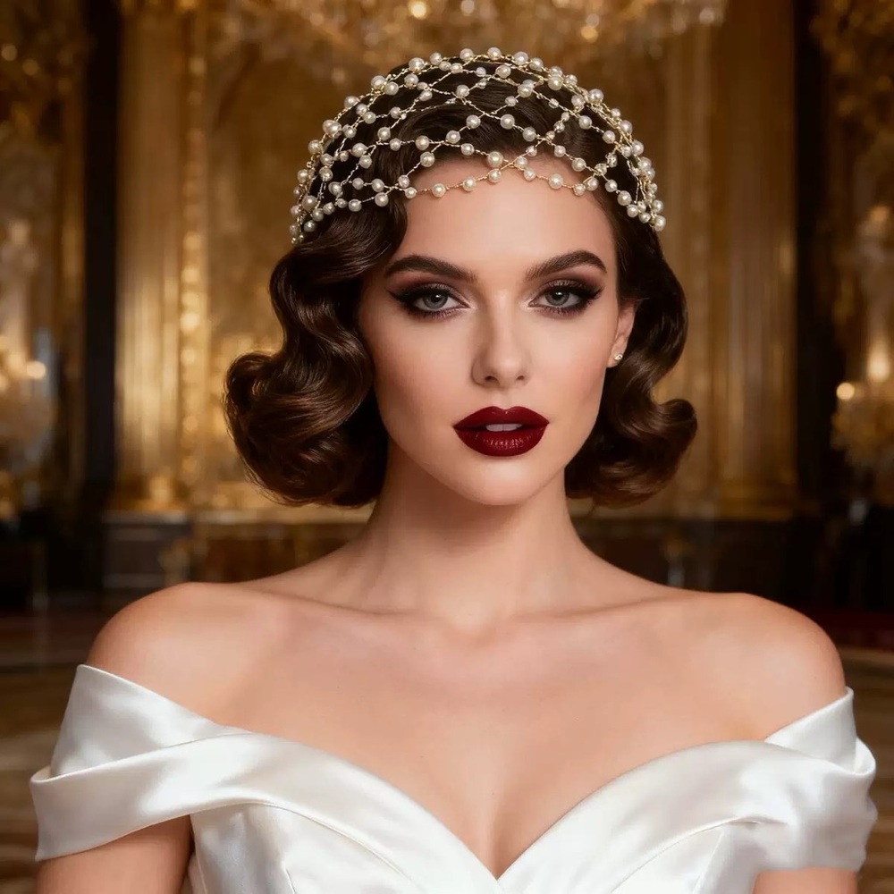Elegant Pearl Headpiece